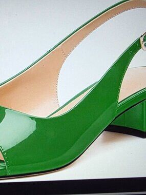 MISEZOXI - GREEN SLINGBACK SIZE  5 WOMEN